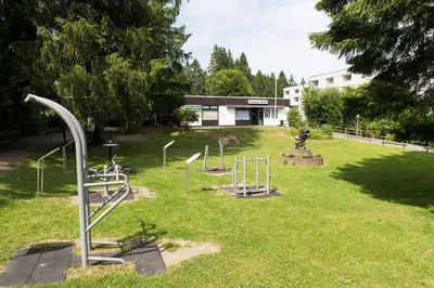 Ein Garten an der Unterkunft Ferienapartment 