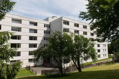 Das Gebäude in dem sich die Ferienwohnung befindet