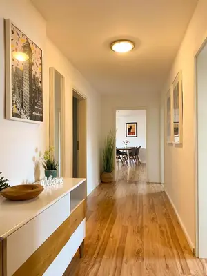 Grundriss der Unterkunft Gröpernblick - Zentrumsnahe FeWo I 2 Schlafzimmer I 100 qm I Parkplätze in der Umgebung