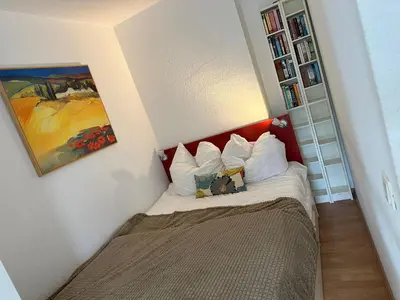 Ein Bett oder Betten in einem Zimmer der Unterkunft Kleine Harz Oase - Rodelbahn und Piste fußläufig
