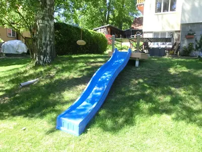 Ein Kinderspielbereich in der Unterkunft Kleine Harzsonne