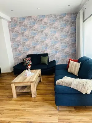 Ein Sitzbereich in der Unterkunft Parkblick