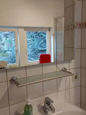 Ein Badezimmer in der Unterkunft Haus Maxi