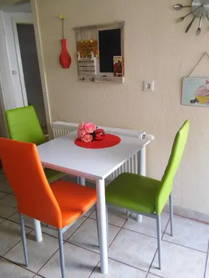 Ein Sitzbereich in der Unterkunft FerienwohnungQuedlinburg