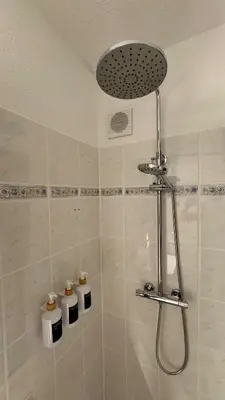 Ein Badezimmer in der Unterkunft Ferienwohnung FeWo Hahnenklee Goslar Harz bis zu 6 Personen