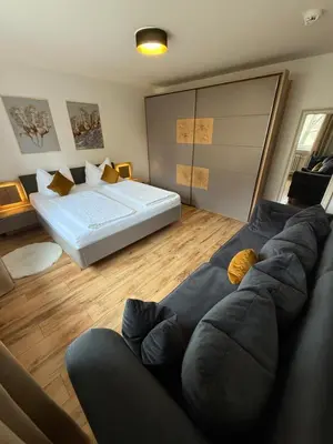 Ein Bett oder Betten in einem Zimmer der Unterkunft Waldherz