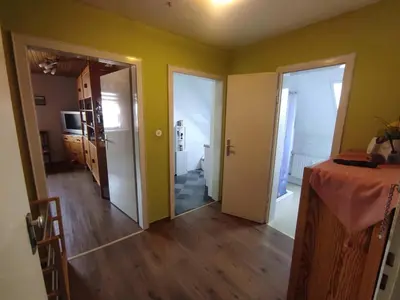 Küche/Küchenzeile in der Unterkunft Ferienwohnung Harz de Luchs