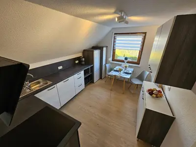 Küche/Küchenzeile in der Unterkunft Ferienwohnung Starke