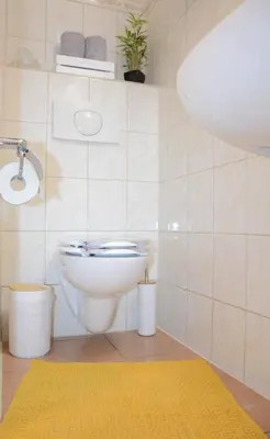 Ein Badezimmer in der Unterkunft Fachwerkhaus im Herzen von Halberstadt