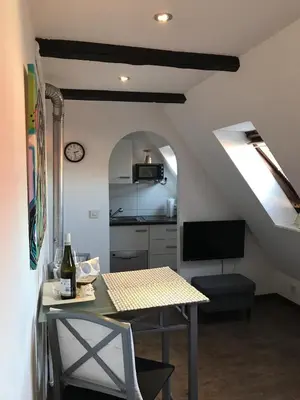 Küche/Küchenzeile in der Unterkunft Ackerbürgerhaus von 1604