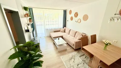 Ein Sitzbereich in der Unterkunft Family Lodge - familienfreundliches Appartement mit zwei Schlafzimmern im Ferienpark Hahnenklee