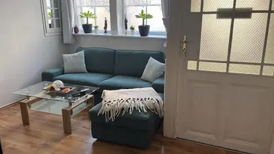Ein Sitzbereich in der Unterkunft Ferienwohnung 36, die etwas Andere