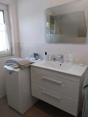 Ein Badezimmer in der Unterkunft Ferienwohnung Hartmann
