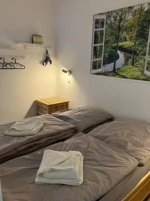 Ein Bett oder Betten in einem Zimmer der Unterkunft Oben in der 14 Etage
