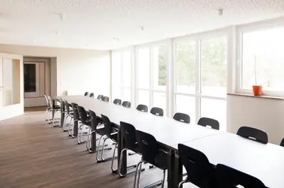 Der Geschäftsbereich oder Konferenzraum in der Unterkunft Haus Waldläufer