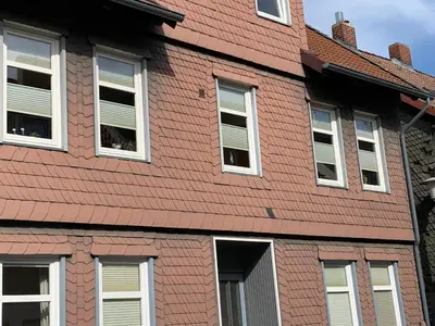 Das Gebäude in dem sich die Ferienwohnung befindet