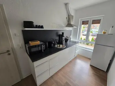Küche/Küchenzeile in der Unterkunft Sonnenblick Suite 1