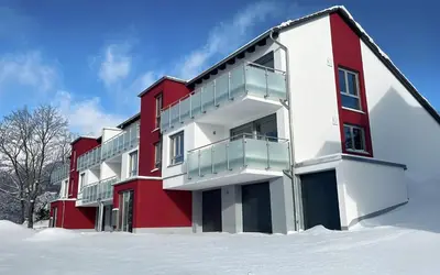 Das Gebäude in dem sich die Ferienwohnung befindet