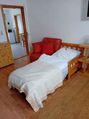 Ein Bett oder Betten in einem Zimmer der Unterkunft Lucy 1