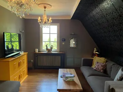 TV/Unterhaltungsangebot in der Unterkunft Ferienwohnung Hexenkessel in der Villa Brockenhexe