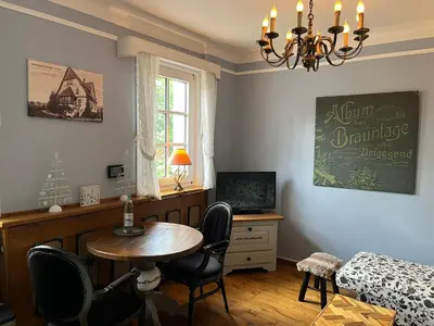 TV/Unterhaltungsangebot in der Unterkunft Ferienwohnung Waldhexe in der Villa Brockenhexe