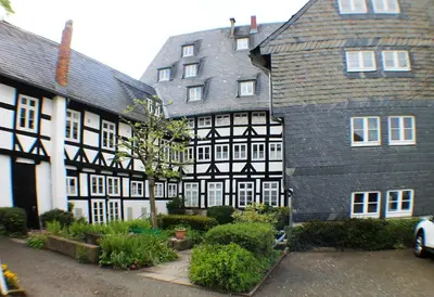 Das Gebäude in dem sich die Ferienwohnung befindet