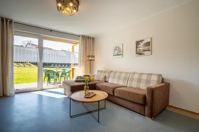 Ein Sitzbereich in der Unterkunft Elementa Lodges Green Suites