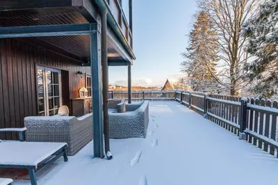 Ferienwohnung Kuschelhexe mit großer Terrasse im Winter
