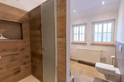 Ein Badezimmer in der Unterkunft Maisonette-Ferienwohnung Hexentraum
