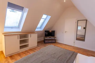 TV/Unterhaltungsangebot in der Unterkunft Maisonette-Ferienwohnung Hexentraum