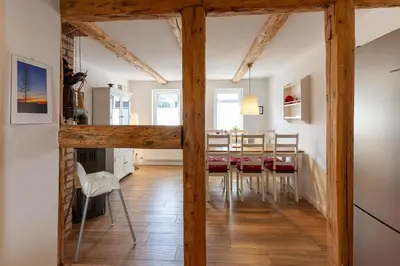 Grundriss der Unterkunft Ferienhaus Lauwenhaus mit Sauna und eingezäunten Garten