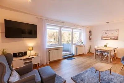 TV/Unterhaltungsangebot in der Unterkunft Ferienwohnung Wurmbergziel mit Balkon