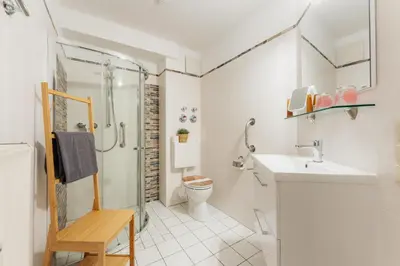 Ein Badezimmer in der Unterkunft Ferienwohnung Adele