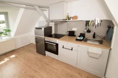Küche/Küchenzeile in der Unterkunft THEFIVE60 Apartments