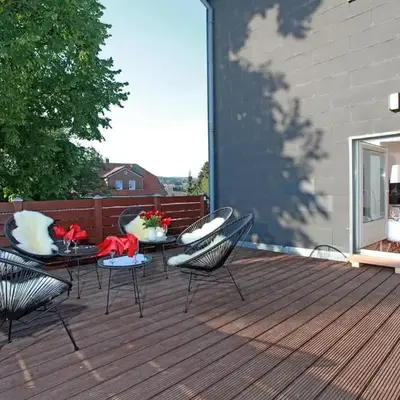 Ferienwohnung Großes Schützenchalet mit 25 qm Dachterrasse