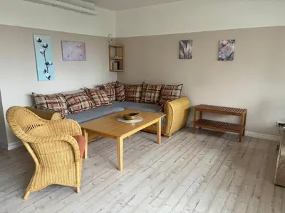Ein Sitzbereich in der Unterkunft Apartment 519