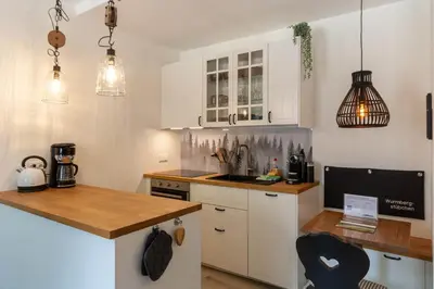 Küche/Küchenzeile in der Unterkunft Ferienwohnung Wurmbergstübchen an der Wurmbergseilbahn