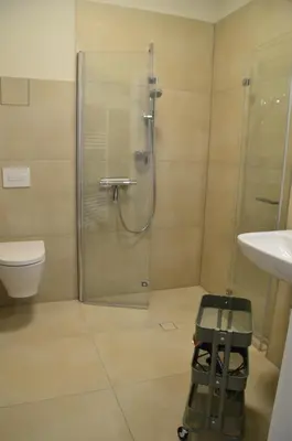 Ein Badezimmer in der Unterkunft Ferienwohnung Mühlenanger