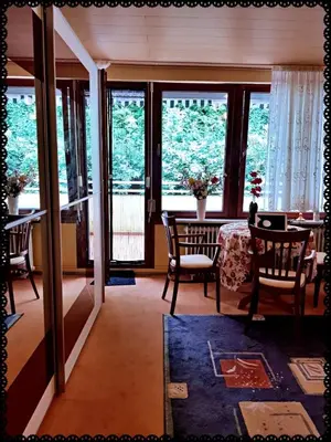 Ein Sitzbereich in der Unterkunft Ferienwohnung Bad Harzburg