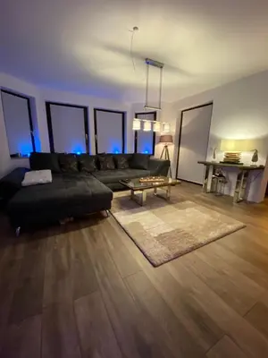 Ein Sitzbereich in der Unterkunft Ferienkomfortwohnung Walter