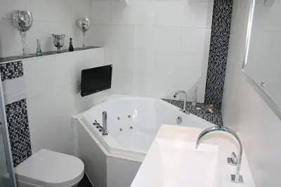 Ein Badezimmer in der Unterkunft Ferienkomfortwohnung Walter