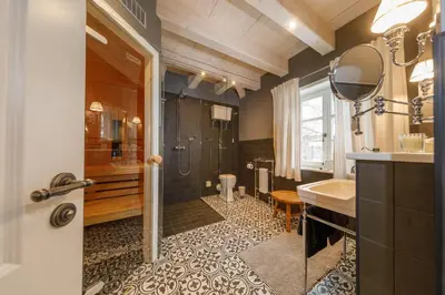 Ein Badezimmer in der Unterkunft Landhaus Kutscherhaus