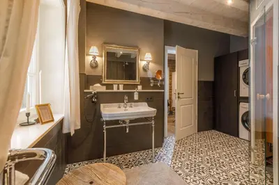 Ein Badezimmer in der Unterkunft Landhaus Kutscherhaus