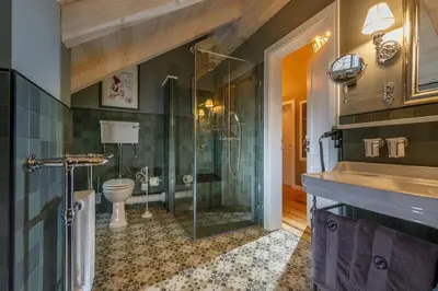 Ein Badezimmer in der Unterkunft Landhaus zum Wieseneck