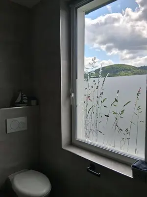Ein Badezimmer in der Unterkunft Ferienhaus Wasserkunst am Butterberg - Blockhalde
