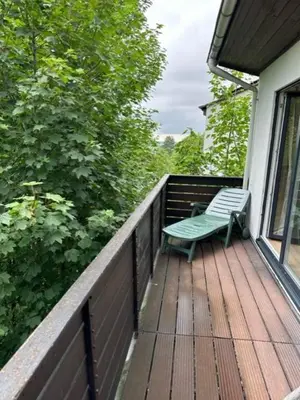 Ein Balkon oder eine Terrasse in der Unterkunft Ferienhaus Ruhepol
