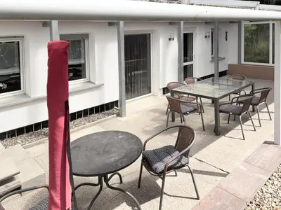 Ein Balkon oder eine Terrasse in der Unterkunft Zur Teufelsmauer