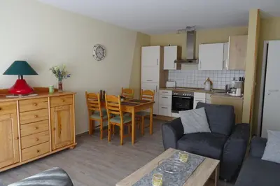 Küche/Küchenzeile in der Unterkunft Ferienwohnung an der Seilbahn