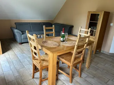 Ein Sitzbereich in der Unterkunft Magdalena Apartments 3