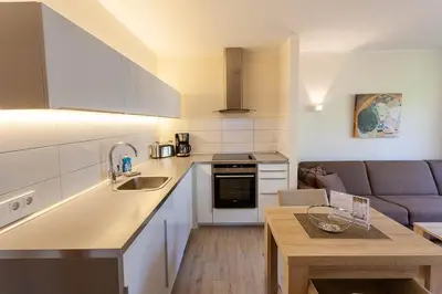 Küche/Küchenzeile in der Unterkunft Ferienwohnung Mauna Kea